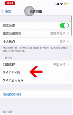 秀山苹果14维修网分享如何给iPhone14的SIM卡设置密码 